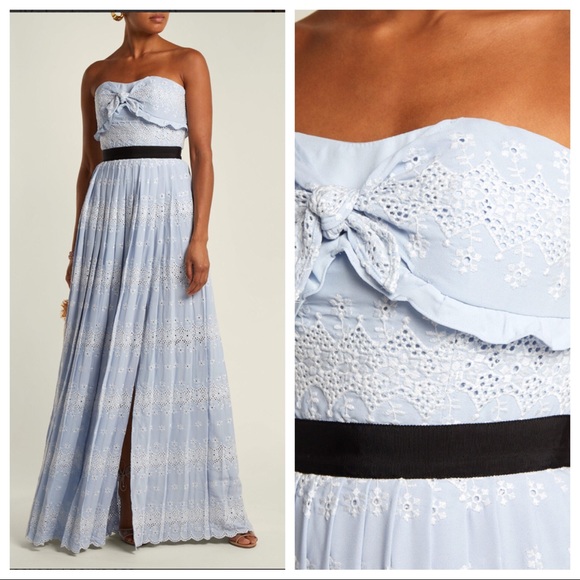 self portrait strapless dress